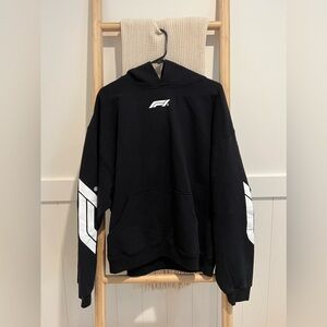 Formula 1 Racing Hoodie Men’s XL Black Cotton Sweatshirt F1 PacSun Fleece NWT